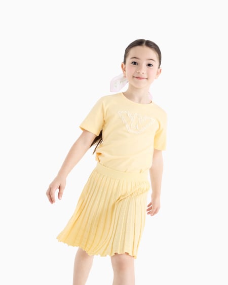 Armani Camiseta De Punto Con águila Y Margaritas