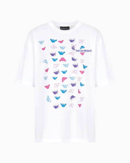 Armani Camiseta de punto con estampado de águilas