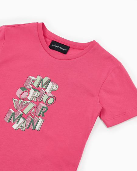 Armani Camiseta De Punto Con Estampado De Logotipo