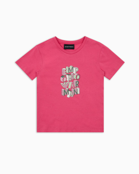 Armani Camiseta de punto con estampado de logotipo