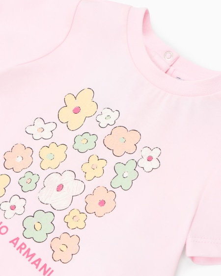 Armani Camiseta De Punto Con Estampado De Logotipo