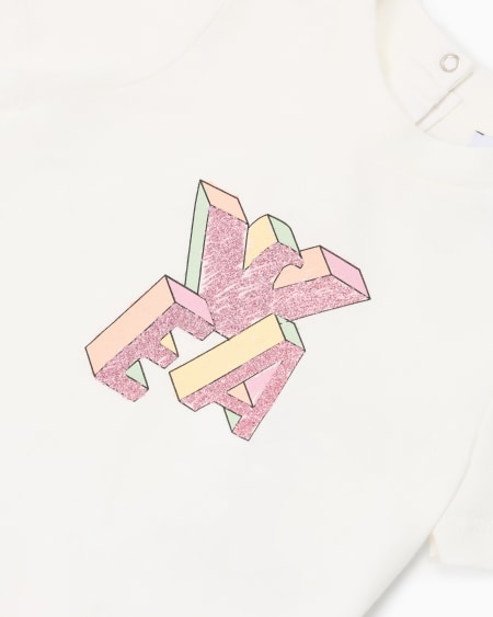 Armani Camiseta De Punto Con Estampado De Logotipo