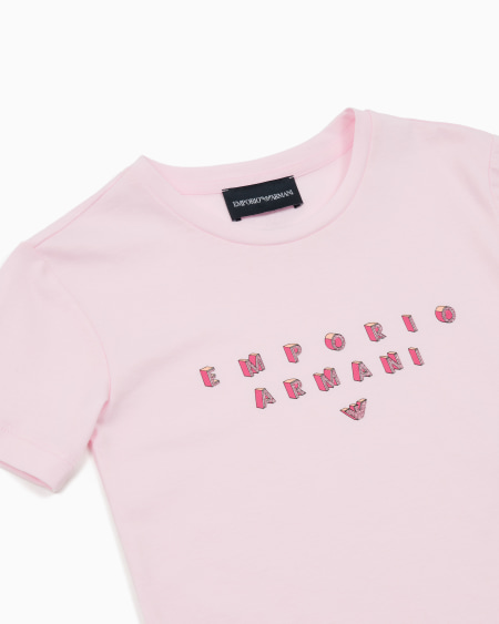 Armani Camiseta De Punto Con Estampado De Logotipo