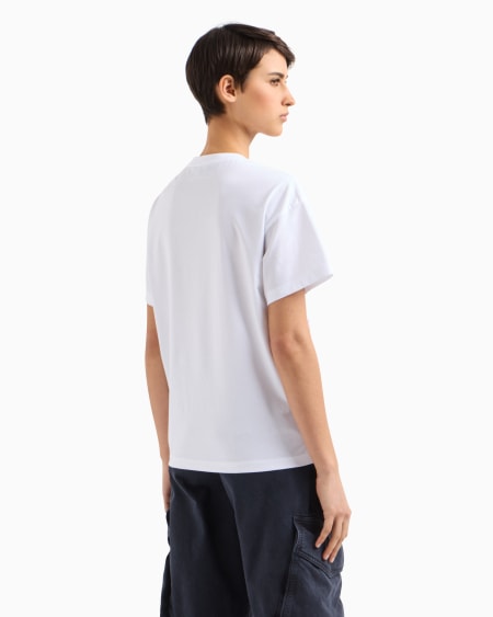 Armani Camiseta De Punto Con Logotipo Devoré