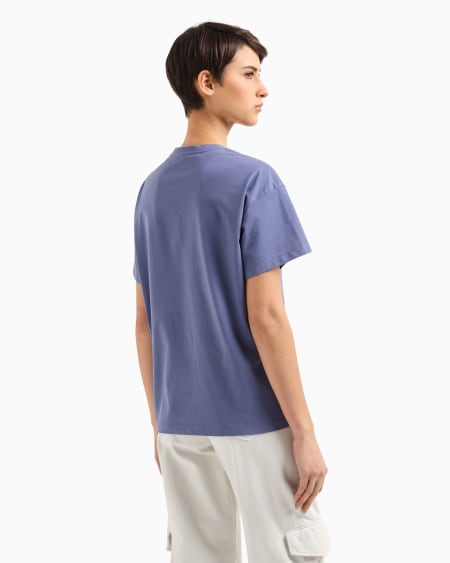 Armani Camiseta De Punto Con Logotipo Devoré