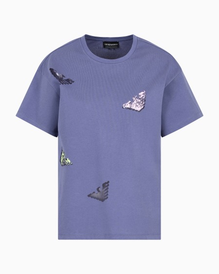 Armani Camiseta de punto con logotipo devoré