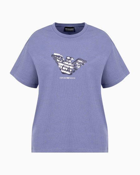 Armani Camiseta De Punto Con Logotipo Devoré