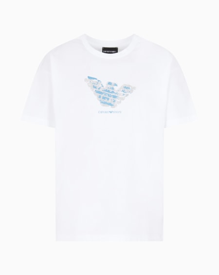 Armani Camiseta de punto con logotipo devoré