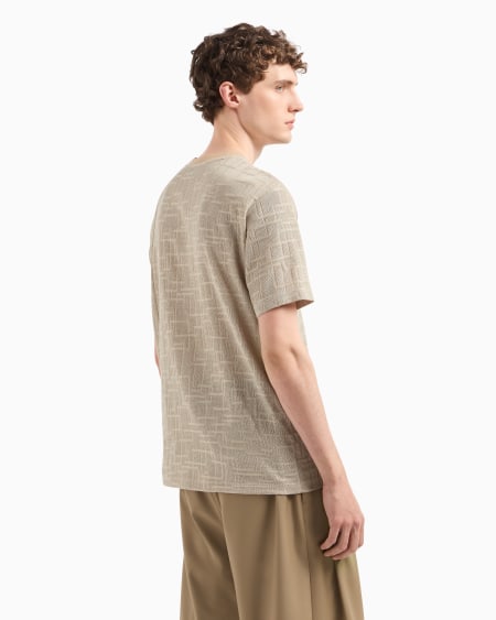 Armani Camiseta De Punto Con Motivo De Intarsia