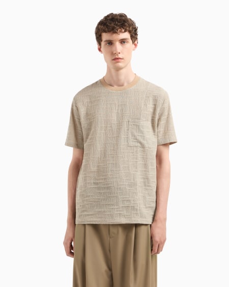 Armani Camiseta De Punto Con Motivo De Intarsia