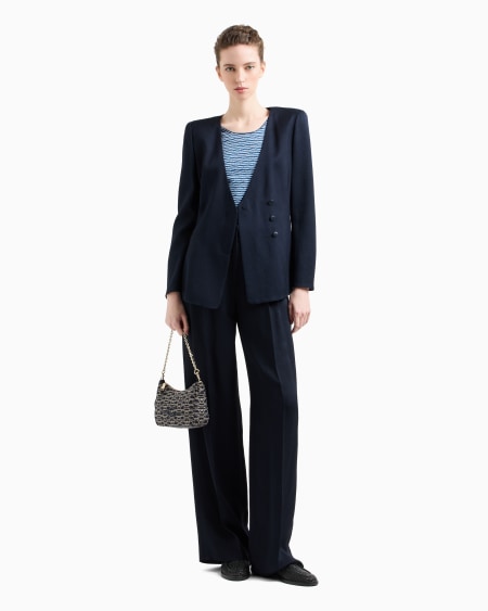 Armani Camiseta De Punto De Tejido Jacquard