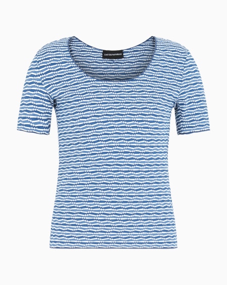 Armani Camiseta de punto de tejido jacquard