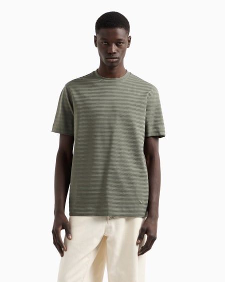 Armani Camiseta En Punto Jacquard