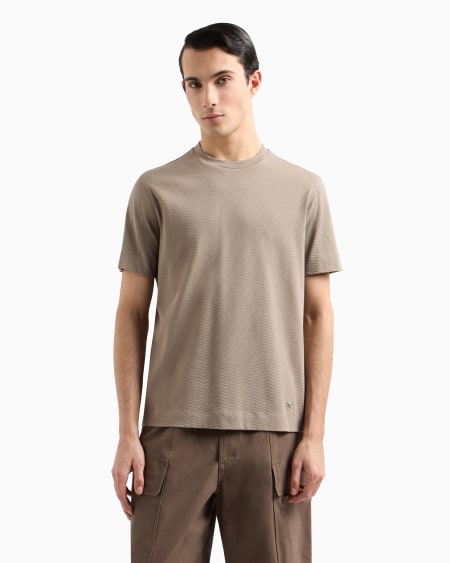 Armani Camiseta En Punto Jacquard