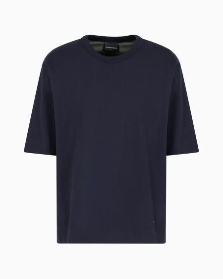 Armani Camiseta reversible de corte ancho de punto