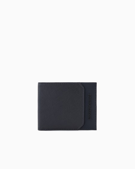 Armani Cartera Plegable De Piel Saffiano Y Nailon