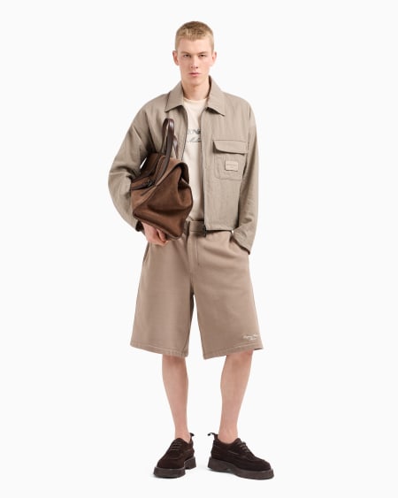 Armani Cazadora Con Cremallera De Nailon Arrugado