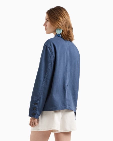 Armani Cazadora De Dril De Algodón