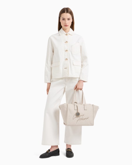 Armani Cazadora De Dril De Algodón