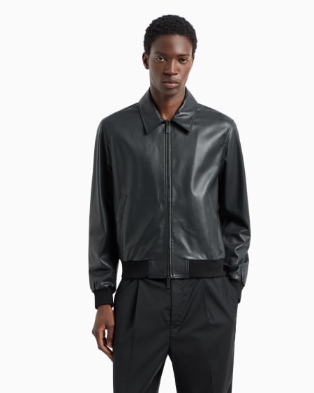 Armani Cazadora En Napa De Cordero De Tacto Suave