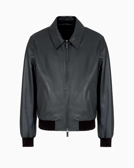 Armani Cazadora en napa de cordero de tacto suave