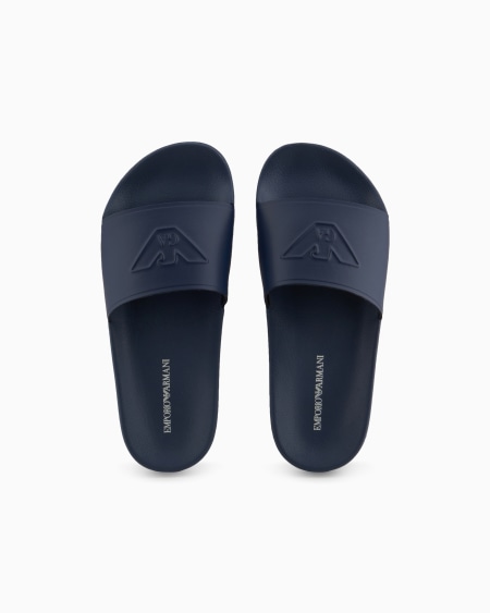 Armani Chanclas Con Maxilogotipo En Relieve