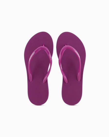 Armani Chanclas De Goma Con Logotipo Y Plataforma