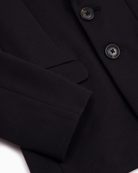 Armani Chaqueta De Abotonadura Sencilla De Punto