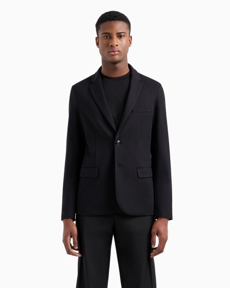 Armani Chaqueta De Abotonadura Sencilla De Punto