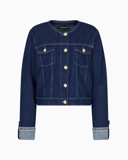 Armani Chaqueta De Denim De Algodón