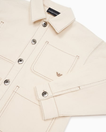 Armani Chaqueta De Sarga Con Bolsillos Múltiples