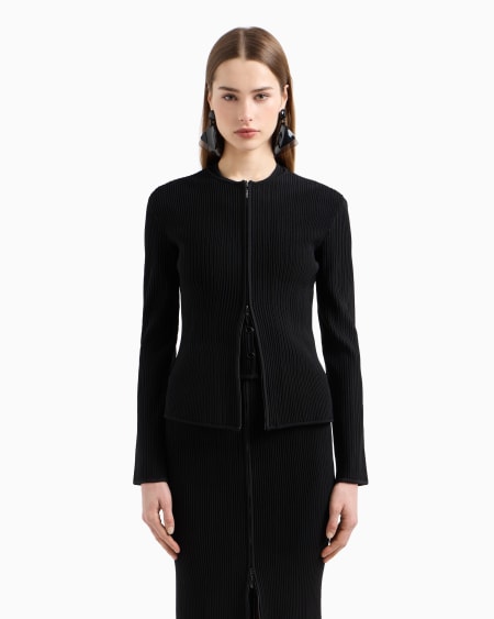 Armani Chaqueta De Tejido Ottoman Calado