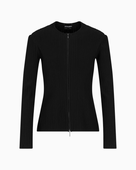 Armani Chaqueta De Tejido Ottoman Calado