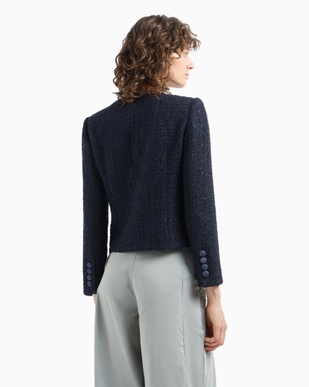 Armani Chaqueta De Tweed De Lúrex