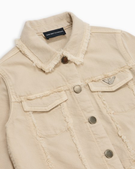 Armani Chaqueta En Denim Teñido En Prenda