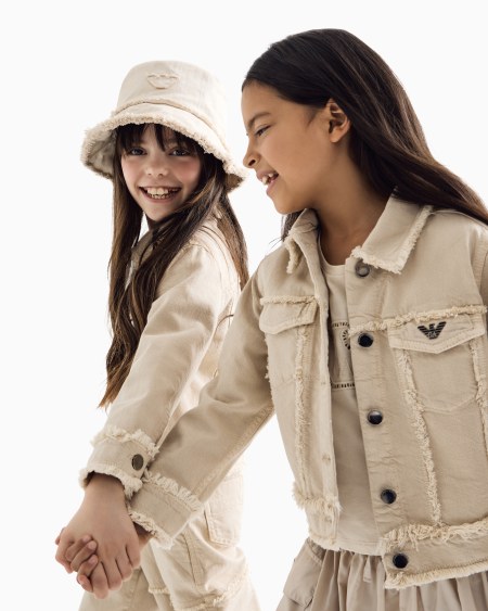 Armani Chaqueta En Denim Teñido En Prenda