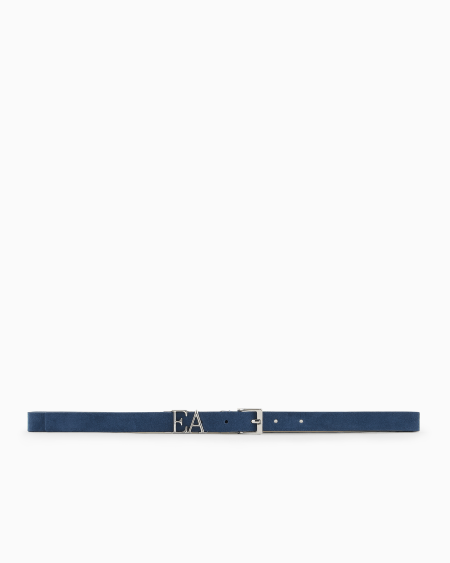 Armani Cinturón De Ante Con Hebilla Con Silueta EA