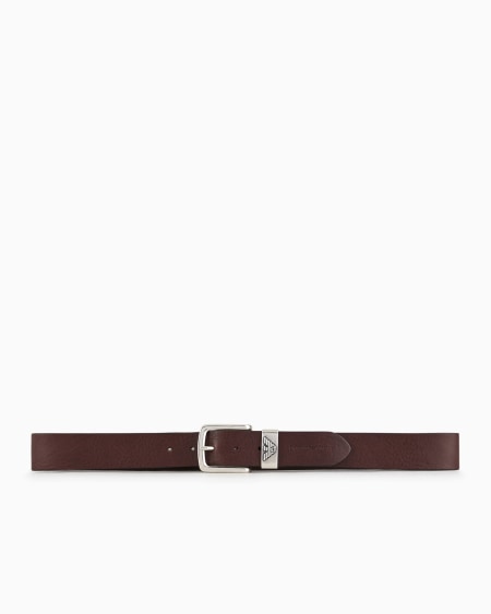 Armani Cinturón De Piel Con Hebilla Con Logotipo