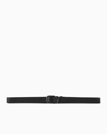 Armani Cinturón Reversible De Cuero Plena Flor