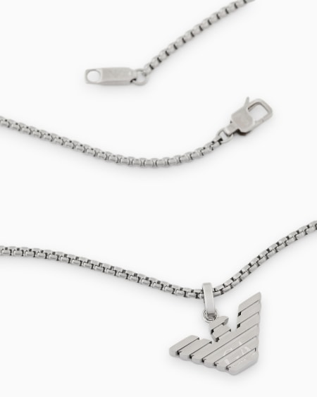 Armani Collar Con Colgante De Acero Inoxidable