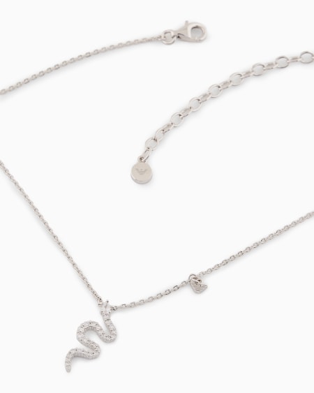 Armani Collar Con Colgante De Plata De Ley