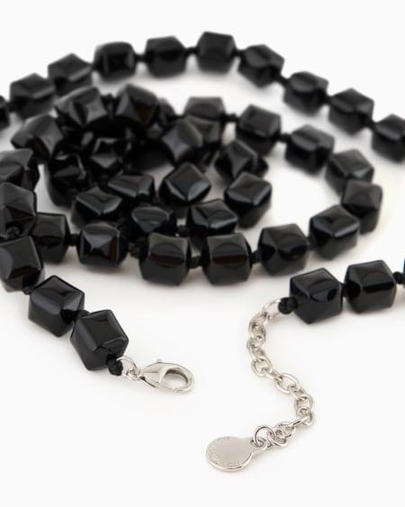 Armani Collar Con Piedras Facetadas