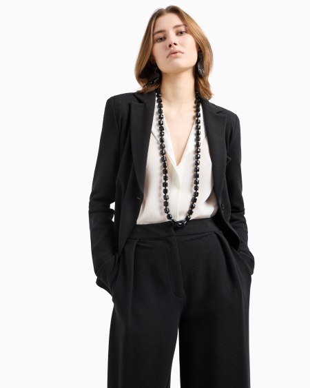 Armani Collar Con Piedras Facetadas