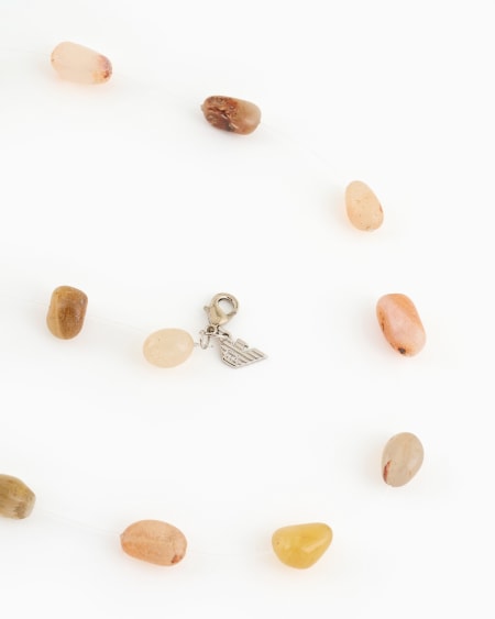 Armani Collar Con Piedras Semipreciosas