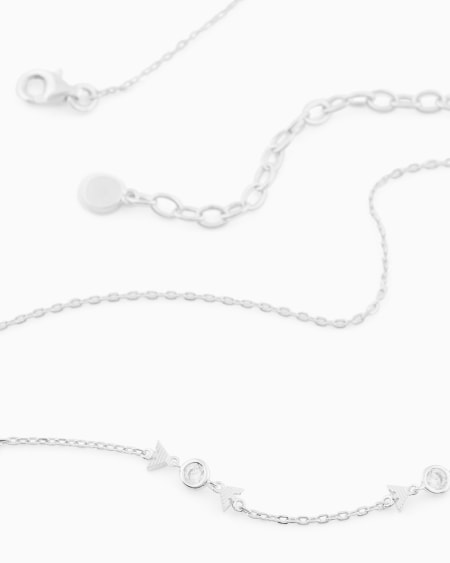 Armani Collar De Cadena Fina De Plata De Ley