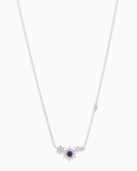 Armani Collar de cadena fina de plata de ley