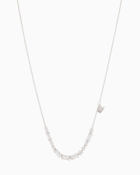 Armani Collar de cadena fina de plata de ley