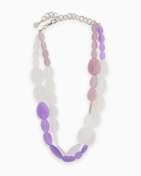 Armani Collar De Doble Vuelta Con Piedras Ovaladas