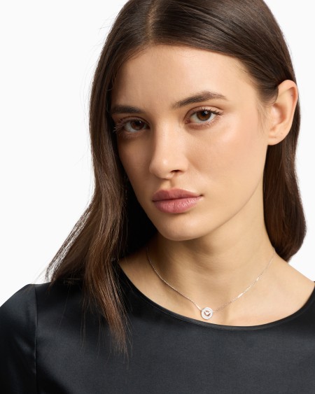 Armani Collar De Plata De Ley Con Colgante