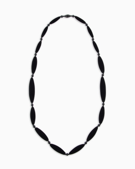 Armani Collar Largo Con Elementos Flocados